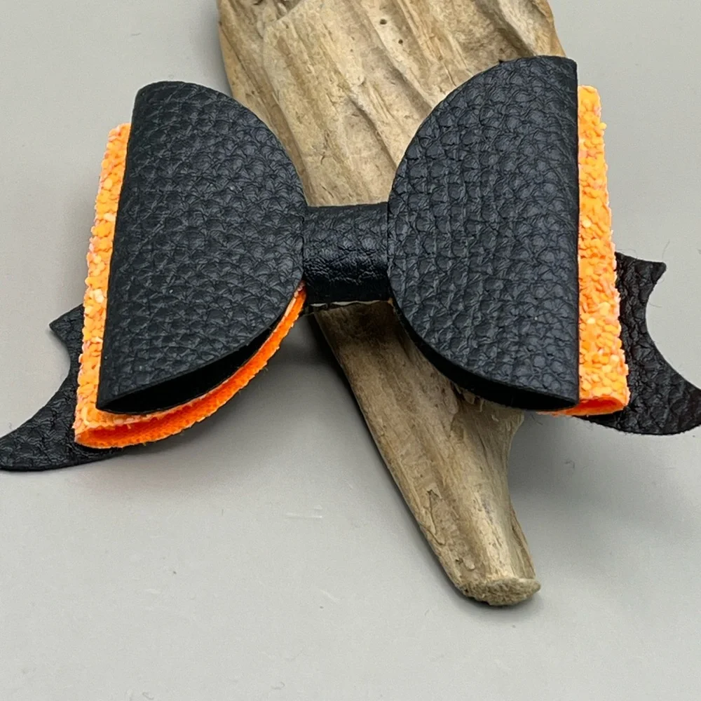 Black and Orange Hair Barrette